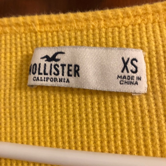 Yellow Waffle Knit Shirt - Picture 3 of 5